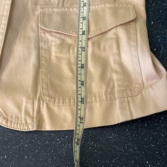 Talbots Blazer Jacket Workwear Long Sleeve Ruffled Collar Pockets Stitch Sz 6P - Picture 12 of 12